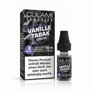 Culami Classics Vanille Tabak Liquid 3mg