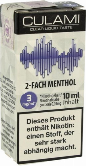 Culami Liquid 2-Fach Menthol 3mg