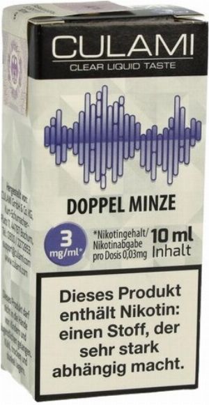Culami Liquid Doppel Minze 3mg