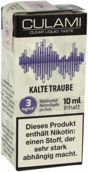 Culami Liquid Kalte Traube 3mg