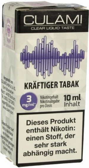 Culami Liquid Kräftiger Tabak 3mg