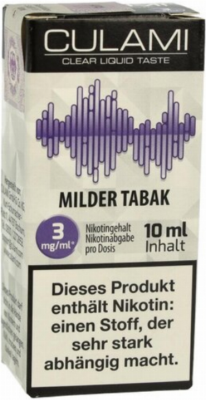 Culami Liquid Dezenter Tabak 3mg