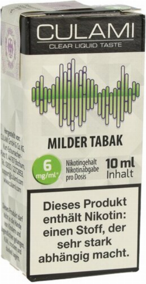 Culami Liquid Dezenter Tabak 6mg