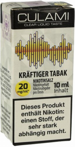 Culami Nikotinsalzliquid Kräftiger Tabak 20mg