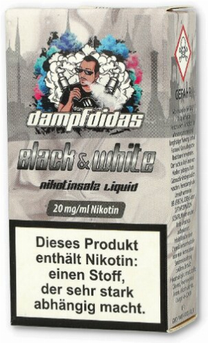 Dampfdidas Nikotinsalz Liquid Black & White 20mg