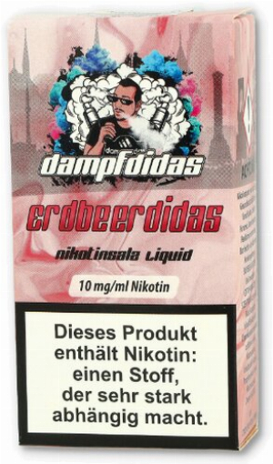Dampfdidas Nikotinsalz Liquid Erdbeerdidas 10mg
