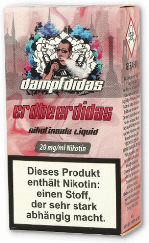 Dampfdidas Nikotinsalz Liquid Erdbeerdidas 20mg