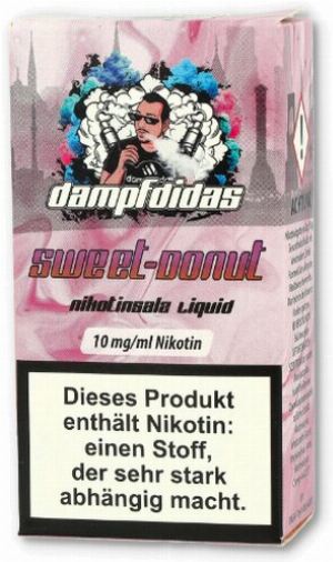 Dampfdidas Nikotinsalz Liquid Sweet-Donut 10mg