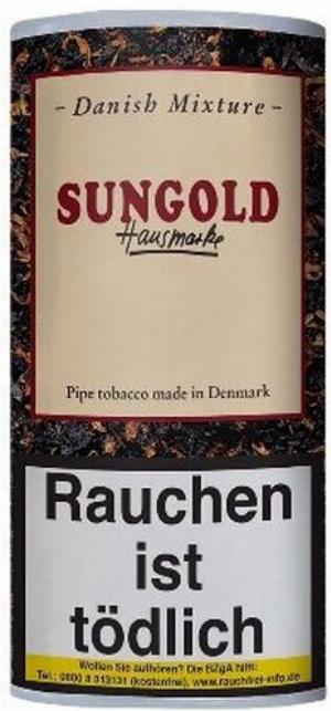 Danish Mixture Pfeifentabak Sungold (ehem.Vanilla) Hausmarke 50g Päckchen