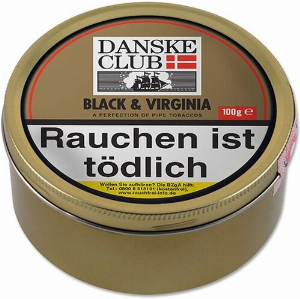 Danske Club Pfeifentabak Black & Virginia 100g Dose