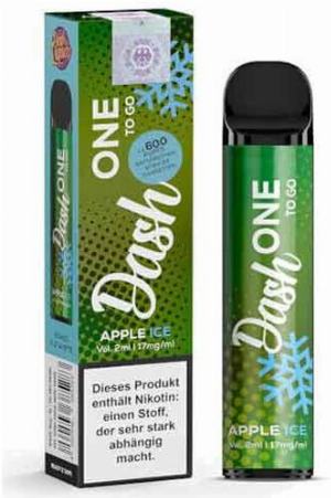 Dash One To Go Einweg E-Zigarette Apple Ice 17mg