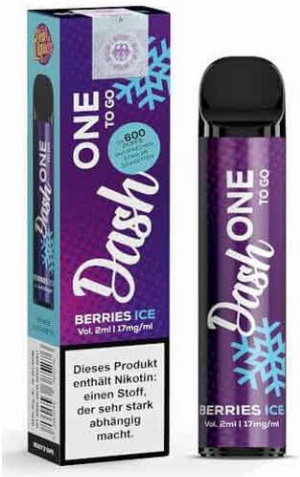 Dash One To Go Einweg E-Zigarette Berries Ice 17mg