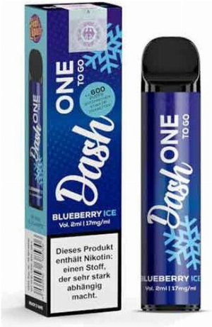 Dash One To Go Einweg E-Zigarette Blueberry Ice 17mg