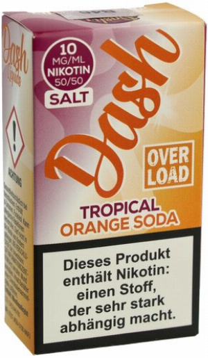 Dash Overload Tropical Orange Soda  Nikotinsalz Liquid 10mg