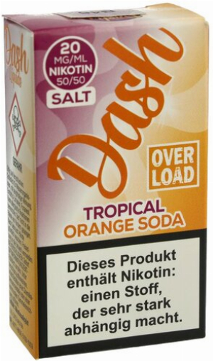 Dash Overload Tropical Orange Soda  Nikotinsalz Liquid 20mg