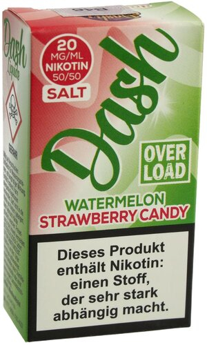 Dash Overload Watermelon Strawberry Candy Nikotinsalz Liquid 20mg