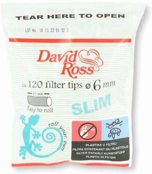 David Ross Slim Filter 6 x 15mm 120 Stück