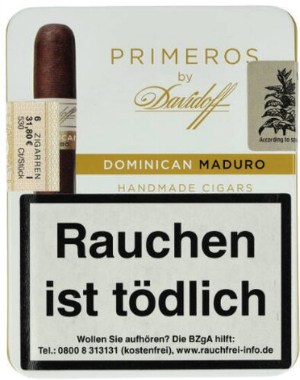 Davidoff Zigarren Primeros Dominican Maduro 6Stk.