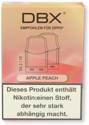 DBX for Zippo Apple Peach 2x2ml 20mg/ml Liquid-Pod