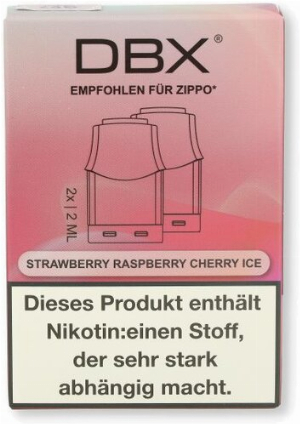 DBX for Zippo Strawberry Raspberry Cherry 2x2ml 20mg/ml Liquid-Pod