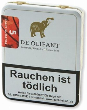 De Olifant Giant Sumatra 5 Zigarillos 5 Stück