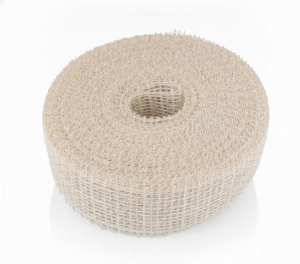 Dekoband Jute 50mm creme ohne Draht