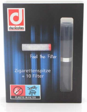 Denicotea Zigarettenspitze 20275 schwarz/silberring