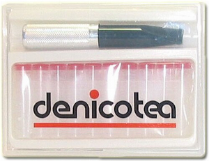 Denicotea Zigarettenspitze Business Schwarz Silber