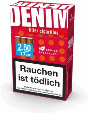 Denim Filterzigarillos Rot 17er