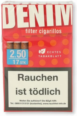 Denim Filterzigarillos Rot 17er