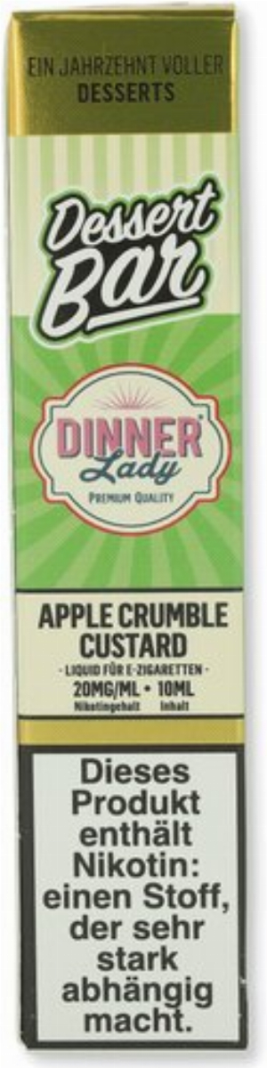 Dinner Lady Dessert Bar Apple Crumble Custard Liquid 20mg