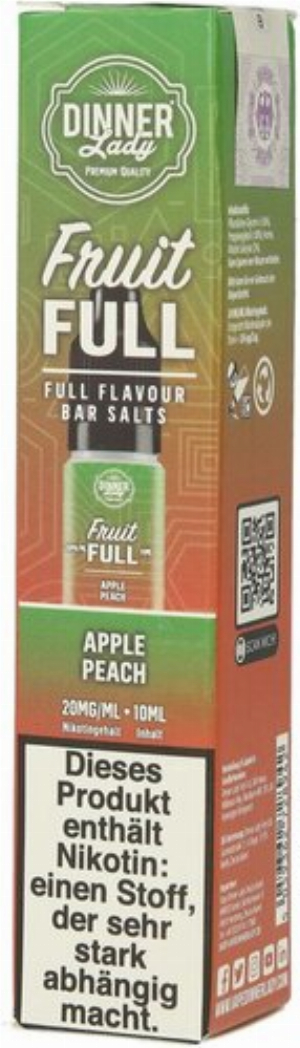 Dinner Lady Fruit Full Apple Peach 20mg 10ml