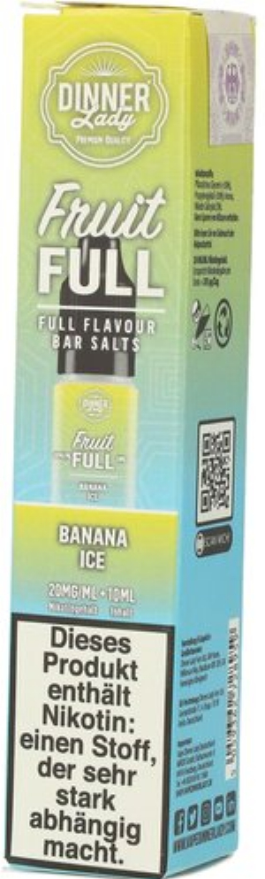 Dinner Lady Fruit Full Banana Ice 20mg 10ml
