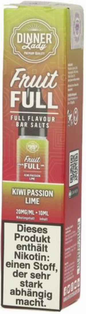 Dinner Lady Fruit Full Kiwi Passion Lime 20mg 10ml