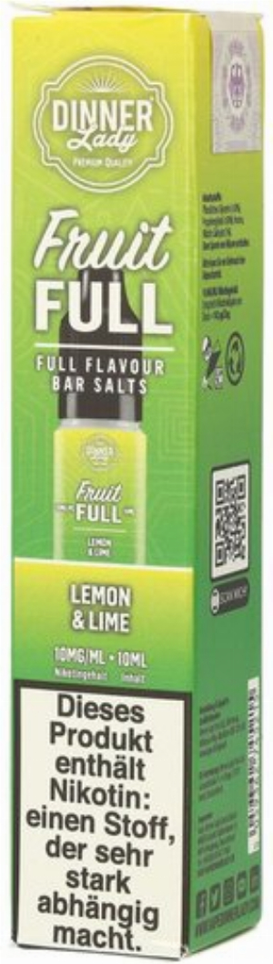Dinner Lady Fruit Full Lemon & Lime 10mg 10ml