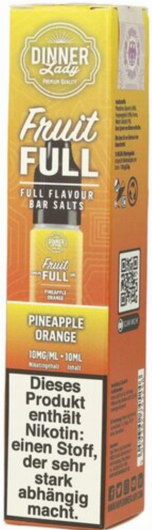 Dinner Lady Fruit Full Pineapple Orange 10mg 10ml