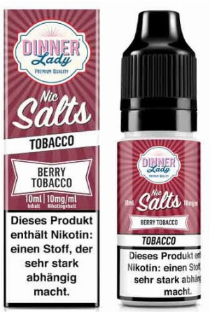 Dinner Lady Liquid Berry Tobacco Nic Salt 10ml 10mg