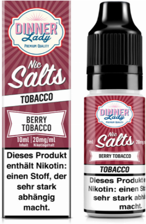 Dinner Lady Liquid Berry Tobacco Nic Salt 10ml 20 mg