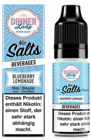 Dinner Lady Liquid Beverages Blueberry Lemonade Nic Salt 10ml 10mg