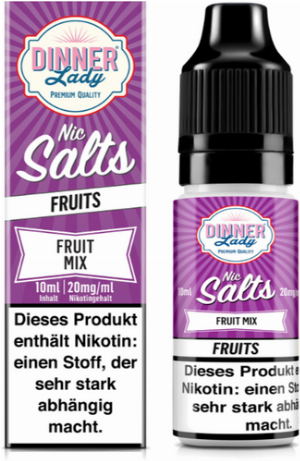 Dinner Lady Liquid Fruit Mix Nic Salt 10ml 20mg