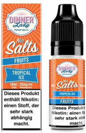 Dinner Lady Liquid Fruits Tropical Ice Nic Salt 10ml 10mg