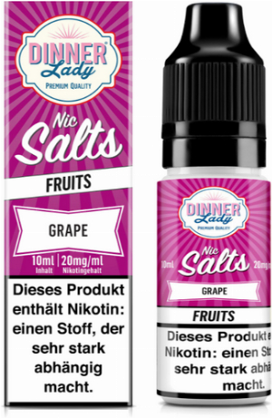 Dinner Lady Liquid Grape Nic Salt 10ml 20mg