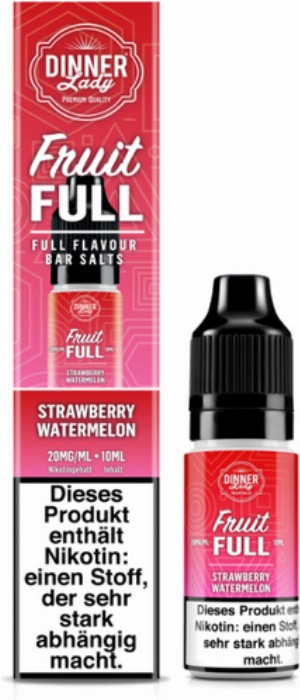 Dinner Lady Liquid Strawberry Watermelon Nic Salt 10ml 20mg