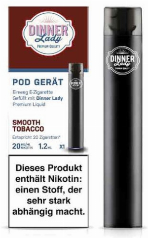 Dinner Lady Einweg E-Zigarette Smooth Tobacco