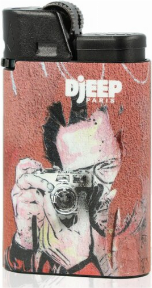 Djeep Paris Feuerzeug Graffiti Braun Fotograf