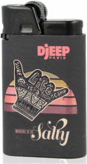 Djeep Paris Feuerzeug Salty Schwarz Hand