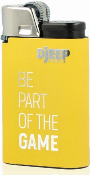 Djeep Paris Feuerzeug Spice Up  Gelb BE PART OF THE GAME