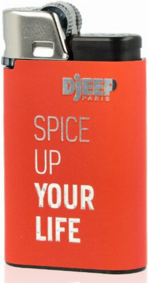 Djeep Paris Feuerzeug Spice Up  Orange SPICE UP YOUR LIFE