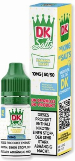 DK Salts Nikotinsalz Liquid Banana Shake 10mg