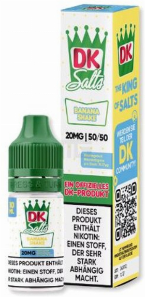 DK Salts Nikotinsalz Liquid Banana Shake 20mg